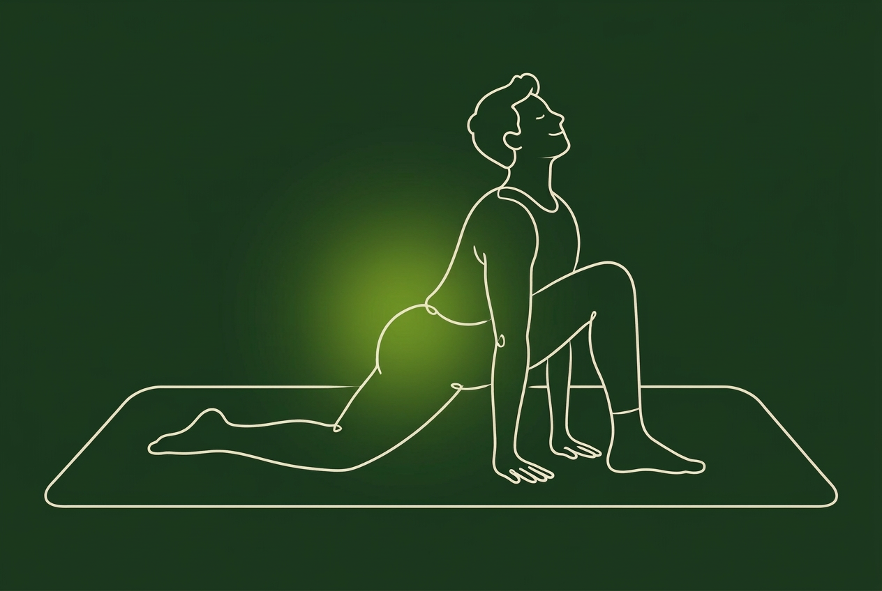 Pose 2 of the morning flow category